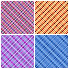 Set Of 4 Seamless Pinstripe Pattern. Stock Photos Set Of 4 Seamless Pinstripe Pattern. Stock Photos
