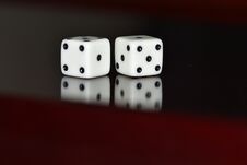 Roll The Dice- Two Die From A Board Game Collection Royalty Free Stock Images