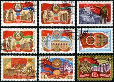 60 Years Of Soviet Socialist Republics Royalty Free Stock Images 60 Years Of Soviet Socialist Republics Royalty Free Stock Images