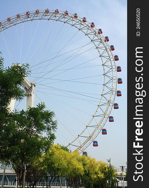 This is a China Tianjin Ferris wheel photo。