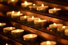 Burning Candles Royalty Free Stock Photography