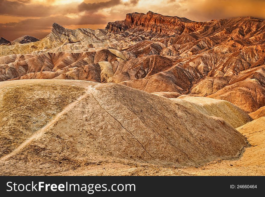 Zabriskie Point Desert Sunset