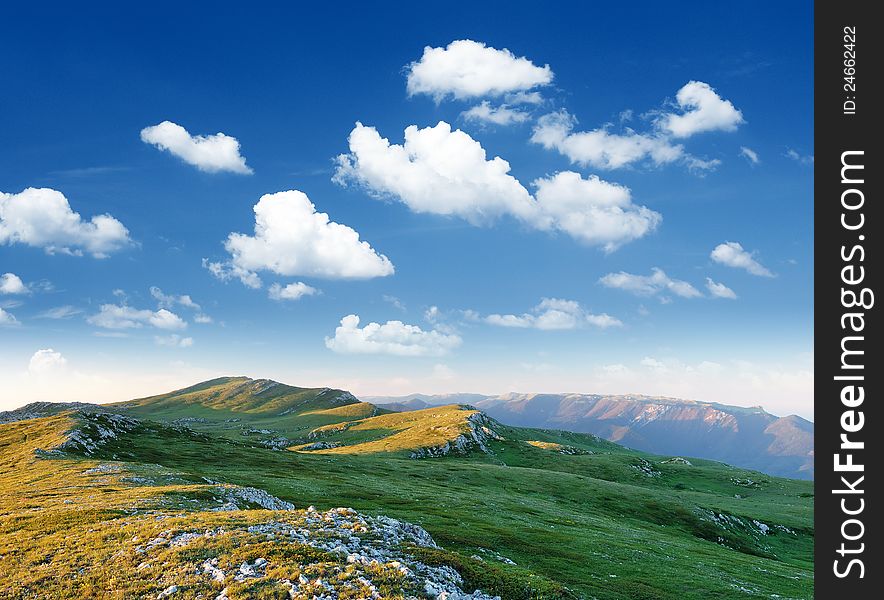 Summer landscape in the mountains, Crimea, Ukraine