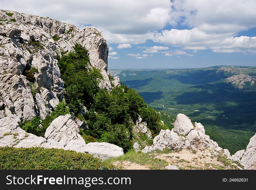 Summer landscape in the mountains, Crimea, Ukraine