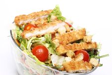 Healthy Salad With Chicken And Vegetables Stock Photos Healthy Salad With Chicken And Vegetables Stock Photos