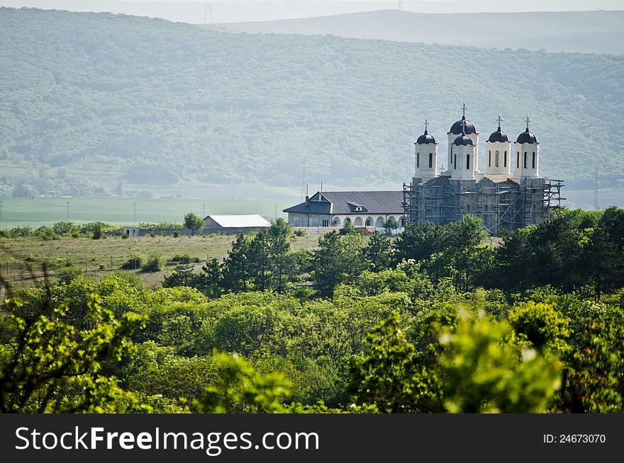 View of Codru Monastery in Tulcea, Romania. View of Codru Monastery in Tulcea, Romania.