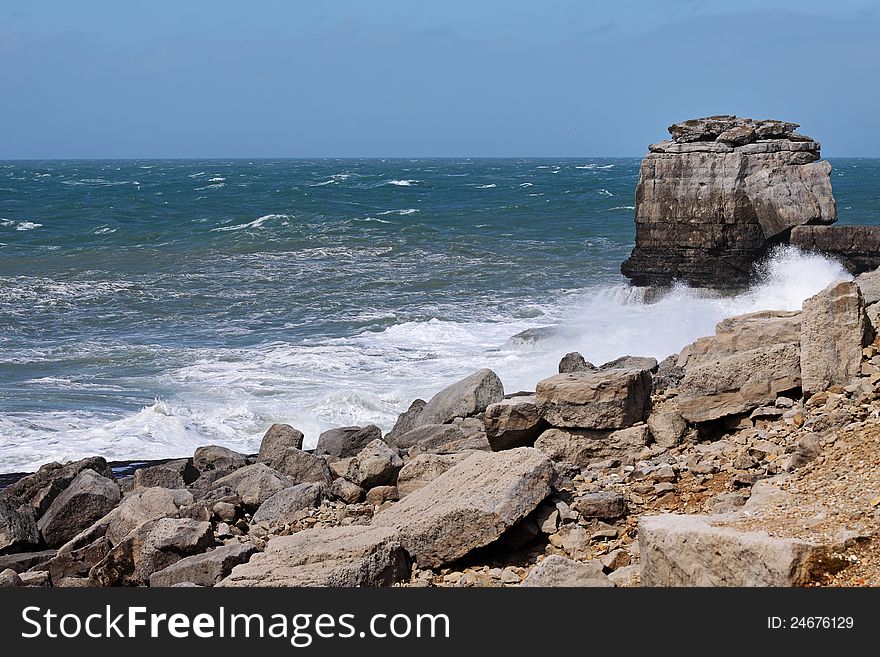 Stormy Seas On The Dorset Coast