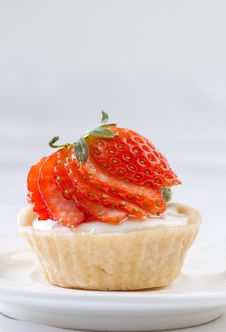 Strawberry Cupcake Royalty Free Stock Photo