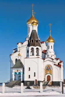 Cathedral Against The Blue Sky Background Royalty Free Stock Photo Cathedral Against The Blue Sky Background Royalty Free Stock Photo