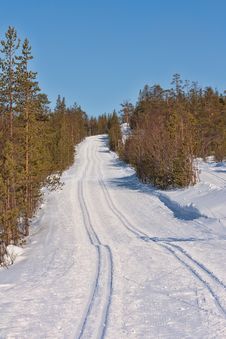 Ski Track Cross-country Skiing Stock Photography Ski Track Cross-country Skiing Stock Photography