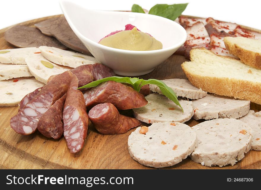 A Plate Of Sausages