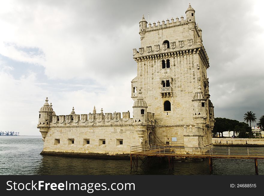 Belem Tower in Lisbon, Portugal