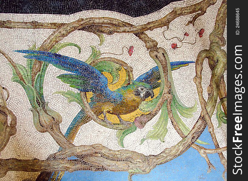 Tesselated Parrot in Ragaleira Palace