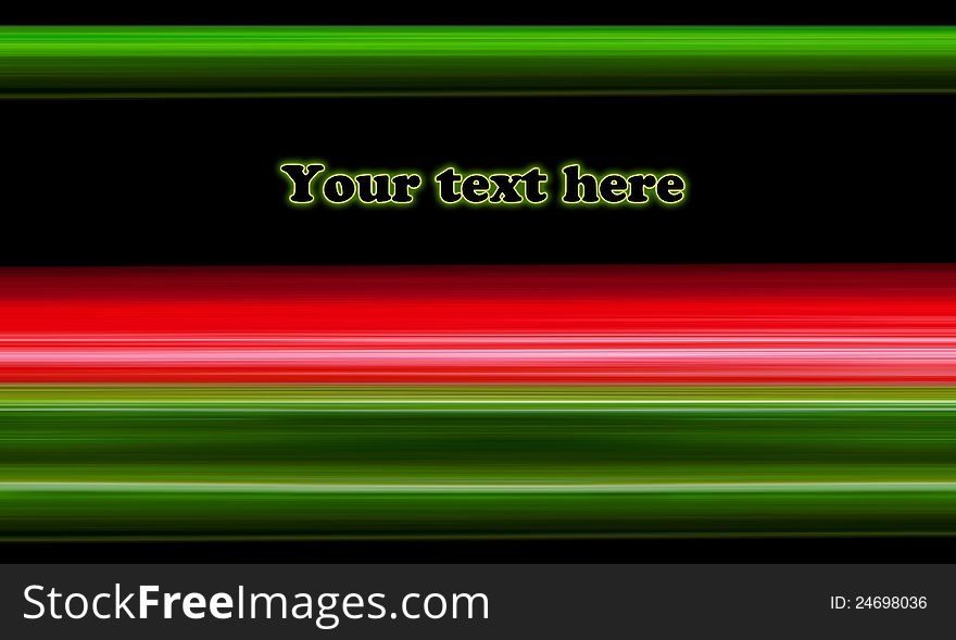 Abstract Green And Red Lines
