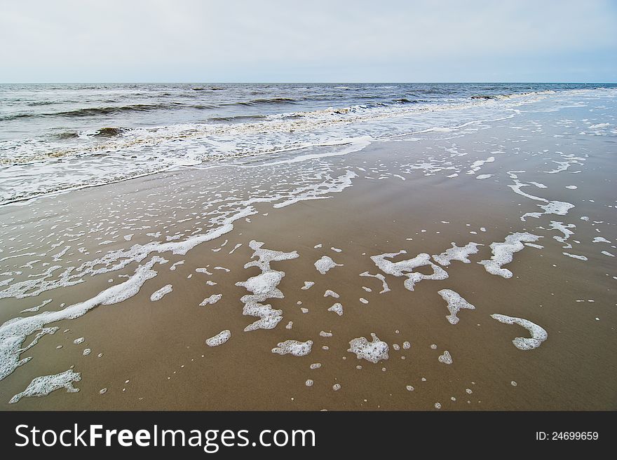 On the beach at St. Ording (Deutschkand)