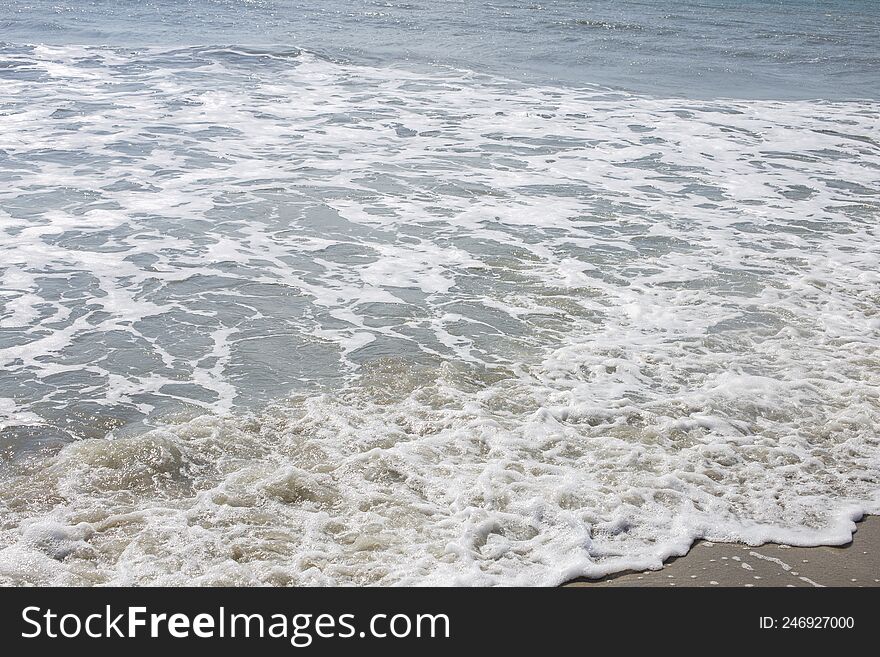 The Water Waves At The Atlantic Ocean