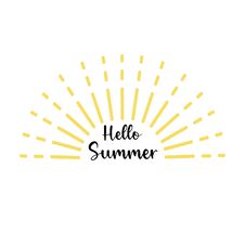 Vector Illustration: Hand Drawn Lettering Hello Summer Composition With Doodle Sun. Illustration Isolated On White Background Royalty Free Stock Photography Vector Illustration: Hand Drawn Lettering Hello Summer Composition With Doodle Sun. Illustration Isolated On White Background Royalty Free Stock Photography