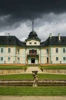 The Baroque Castle Manetin Stock Images The Baroque Castle Manetin Stock Images