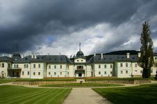 The Baroque Castle Manetin Royalty Free Stock Photo The Baroque Castle Manetin Royalty Free Stock Photo