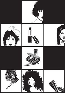 Woman And Make-up Stock Images Woman And Make-up Stock Images