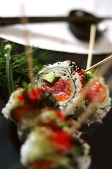 Skewered Sushi Dish 5 Stock Photo