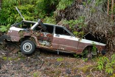 Car Wreck Royalty Free Stock Photography Car Wreck Royalty Free Stock Photography