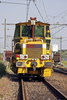 Old Railway Engine Stock Photo