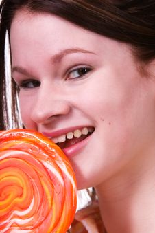 Giant Lollipop Stock Image