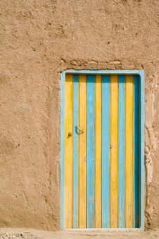 Colored Door In The Desert, Mo Stock Images Colored Door In The Desert, Mo Stock Images