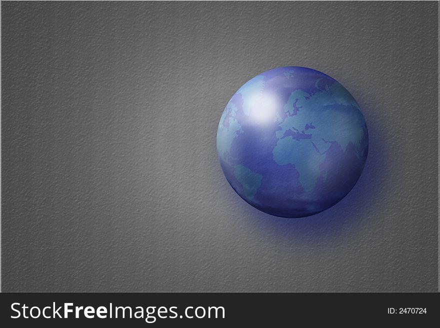 Transparent earth on textured surface