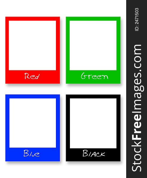 RGB blank Pollaroid fil frames with place to your pictures. RGB blank Pollaroid fil frames with place to your pictures.