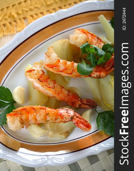 Delicious Grilled Shrimps