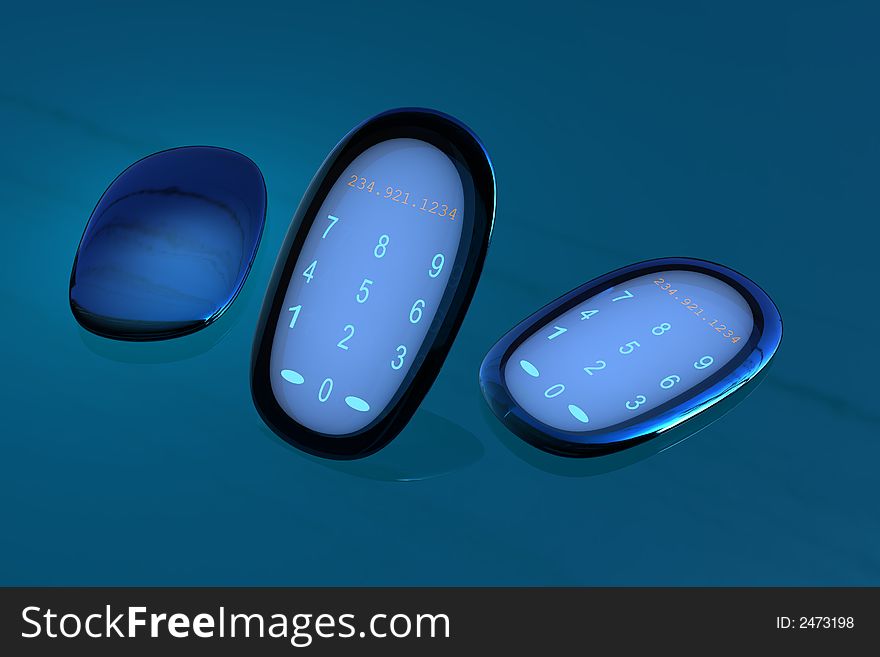 Touch screen cell phone concept