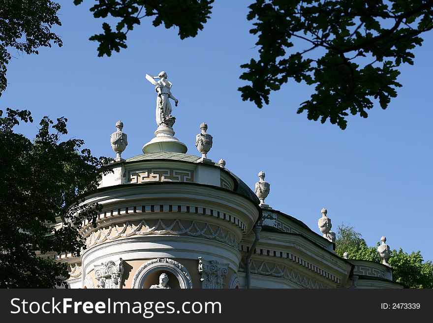 Moscow Kuskovo outdoor architect museum. Moscow Kuskovo outdoor architect museum