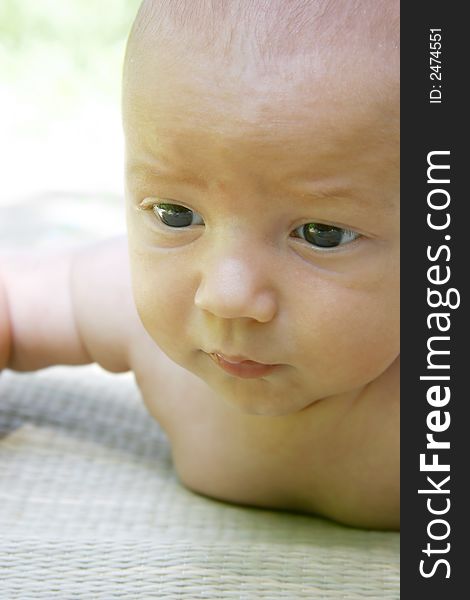 Close up portrait of baby. Close up portrait of baby