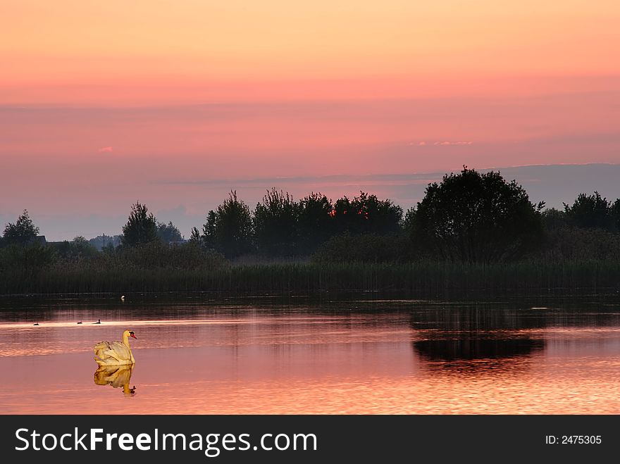 Dusk By The Lake