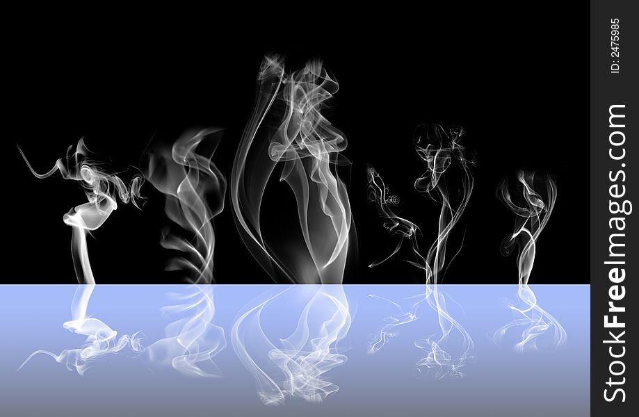 Abstract smoke dark background