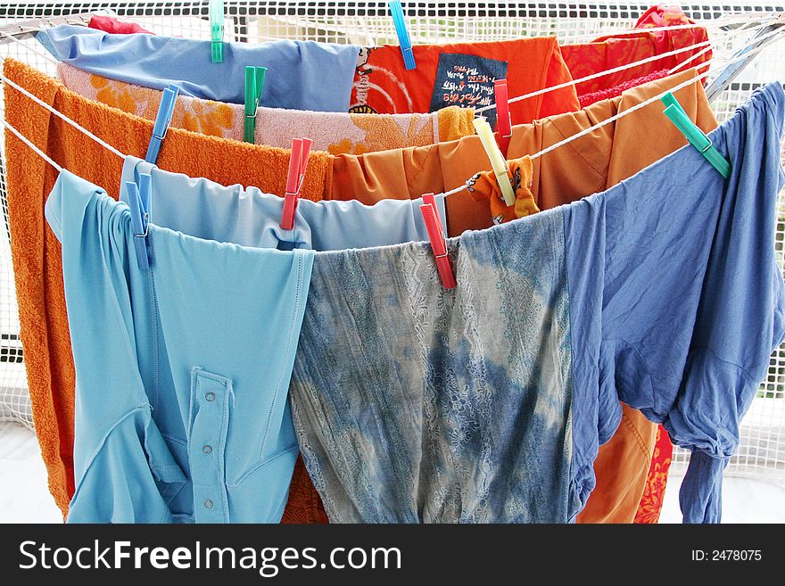 Colorful Laundry Clothes