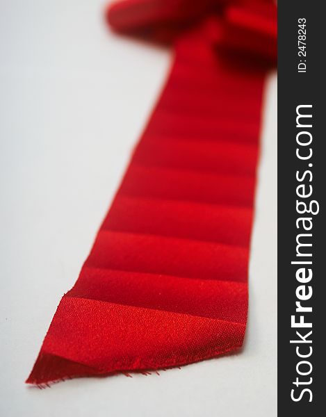 An image with a red ribbon