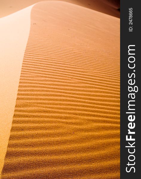 Diagonal composition of the Dunes of the Erg Chebbi Merzouga. Diagonal composition of the Dunes of the Erg Chebbi Merzouga