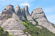 Montserrat Mountain. Catalonia. Spain Royalty Free Stock Images