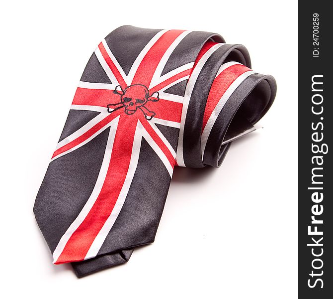 Necktie with British flag