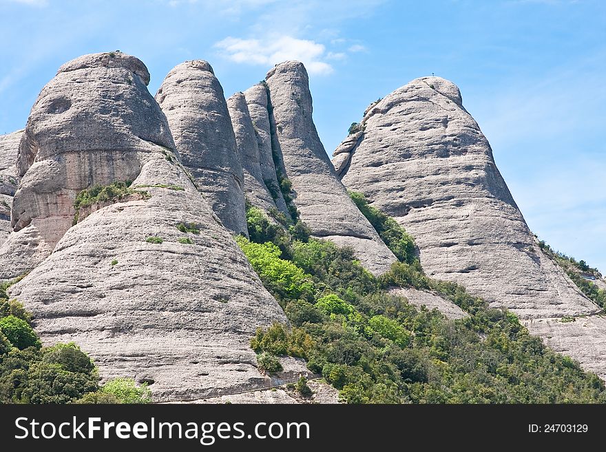 Montserrat Mountain. Catalonia. Spain