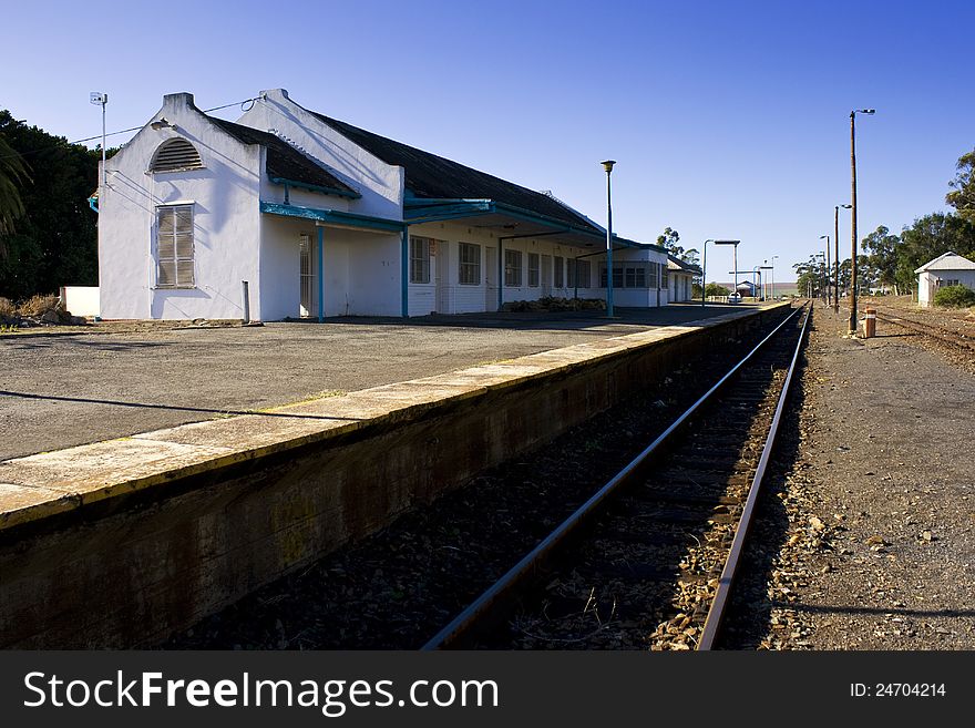 An old deserted and unused train station in South Africa. An old deserted and unused train station in South Africa.