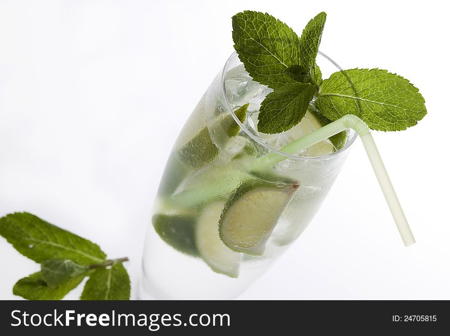 Fresh mojito drink with mint