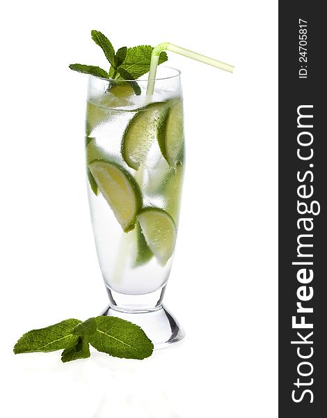 Fresh mojito drink with mint