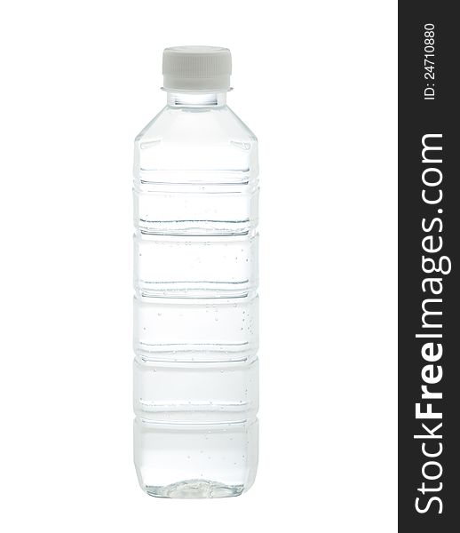 Drinking water bottle with blank label for your advertisement