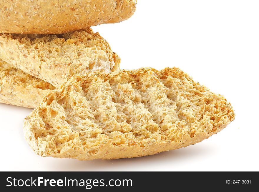 Whole grain biscuits close up