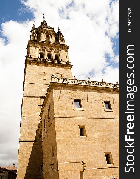 Tower of cathedral in Salamanca