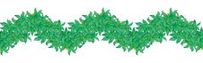 Green Leaves, Seamless Border Stock Photography Green Leaves, Seamless Border Stock Photography